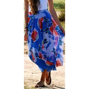 Aerie Floral Maxi Skirt